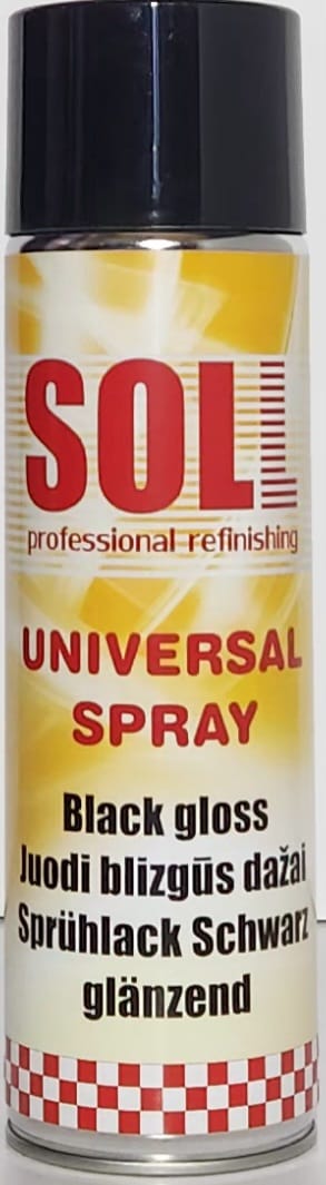 Black gloss aerosol , 500g