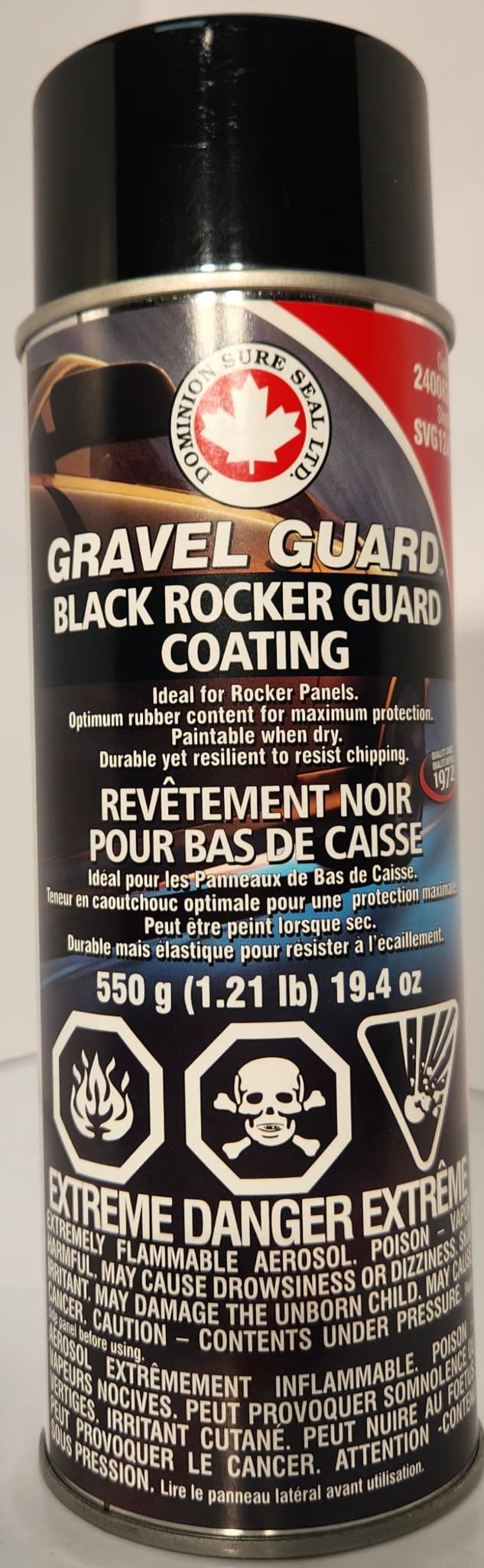 Gravel Guard, aerosol, Rocker Panel Coating