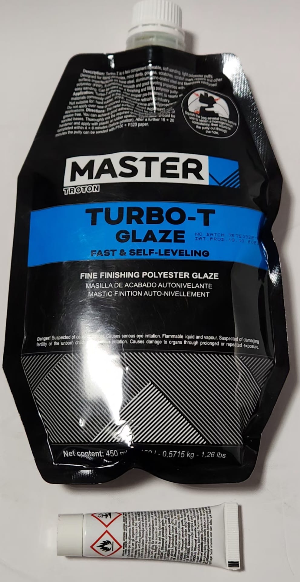 Polyester Glaze Fine Finishing Putty Turbo-T