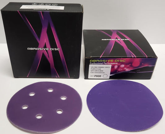 6" Purple Sanding Discs 50 pcs
