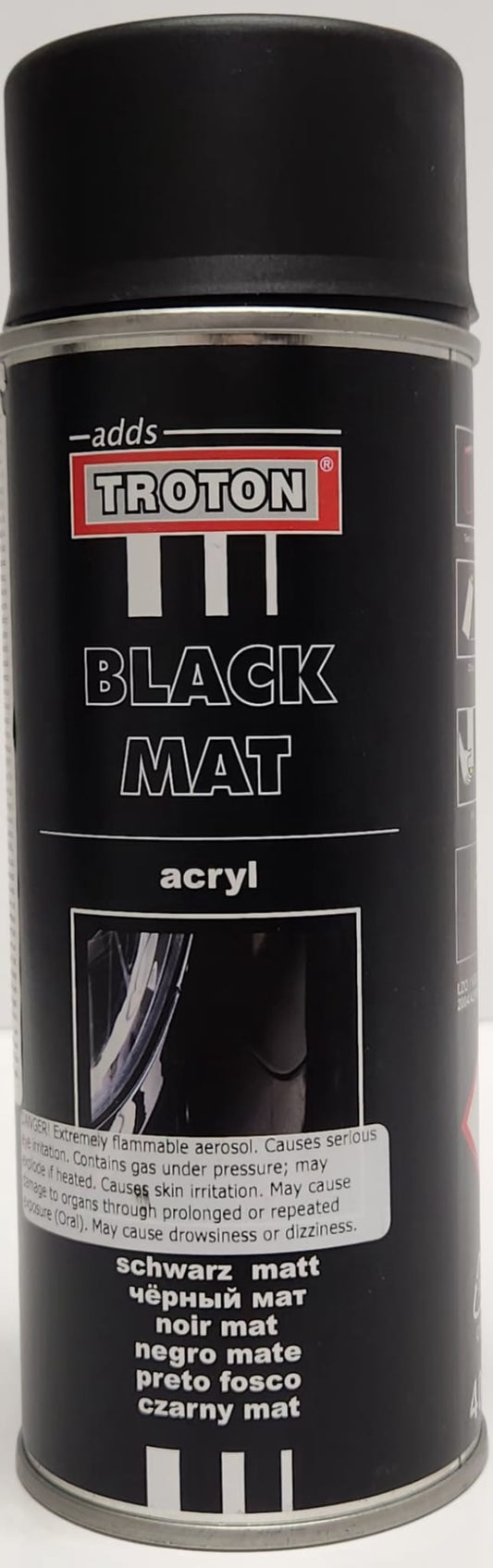 Black matt, aerosol, 400g