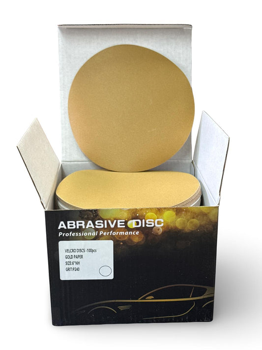 6" Gold sanding paper 100 pcs
