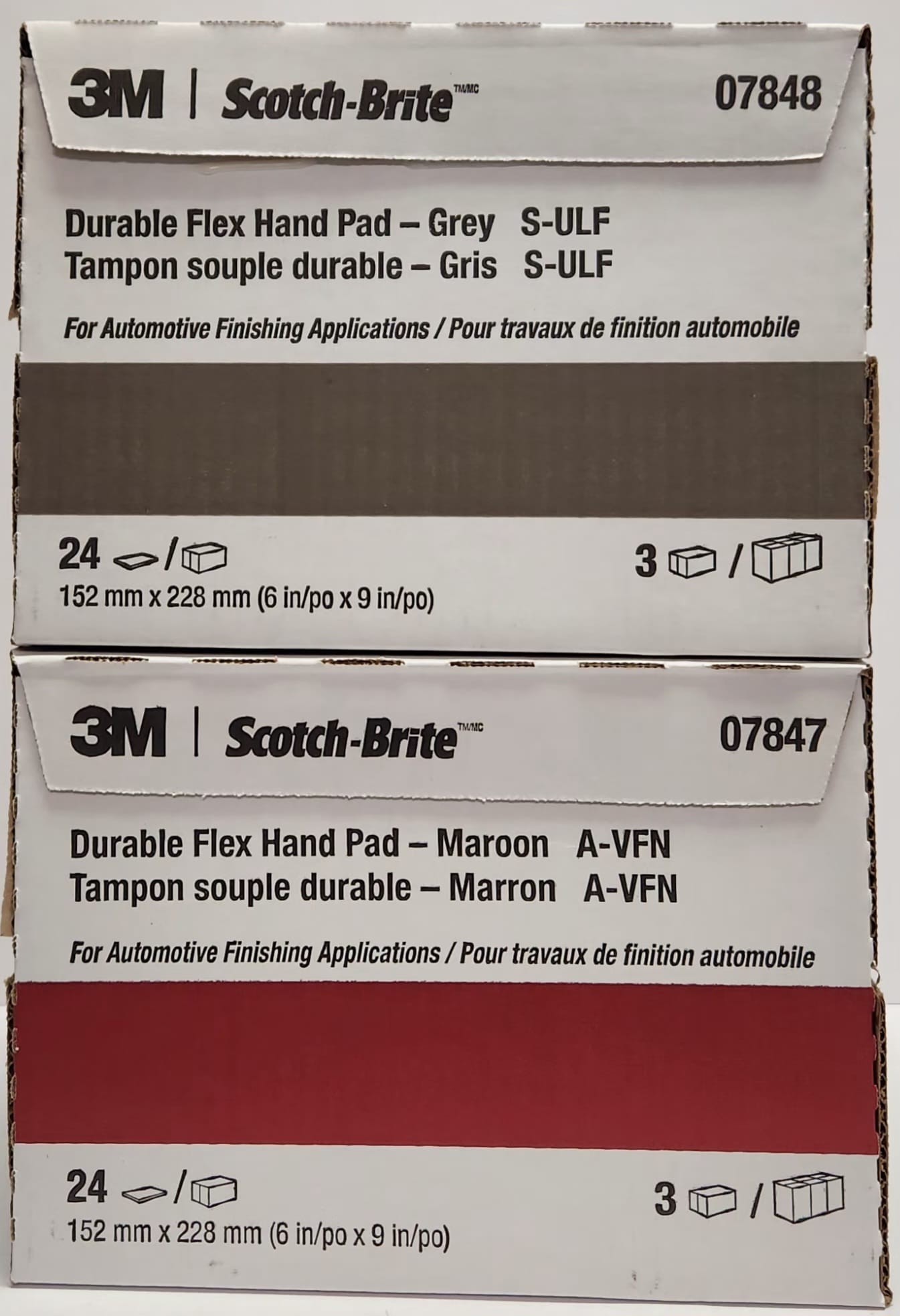 9" x 6" Scotch-Brite™ Durable Flex Hand Pad, 24 pads per box 3M